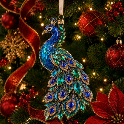 ⏳ Last Day 49% OFF – 💎 Luxury Crystal Christmas Ornaments | Sparkling Gemstone Peacock, Butterfly & Bird Tree Decorations for Elegant Holiday Décor 🎄✨