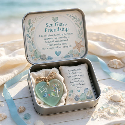 💙🌊 Sea Glass Friendship Keepsake – A Gift as Timeless as True Friendship