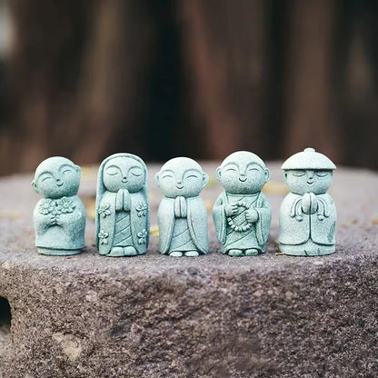 🧘Summer Sale 50% OFF🔥Handcrafted Mini Stone Zen Jizo Statue