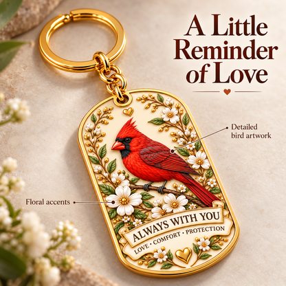 🕊️ "Feathered Messengers" Enamel Bird Keepsake Keychain | A Pocket-Sized Hug