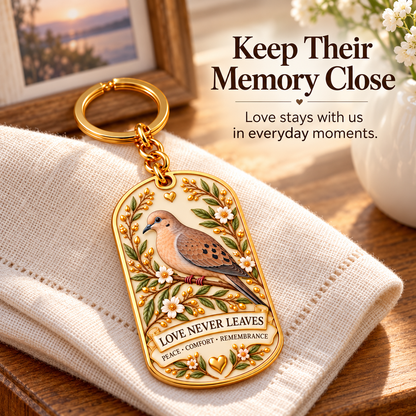 🕊️ "Feathered Messengers" Enamel Bird Keepsake Keychain | A Pocket-Sized Hug