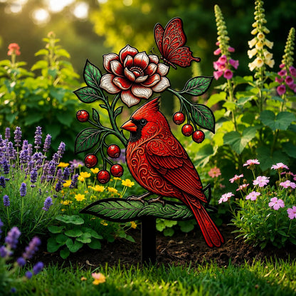 🌺Summer Sale 49% OFF🔥Cardinal Art Garden Stake