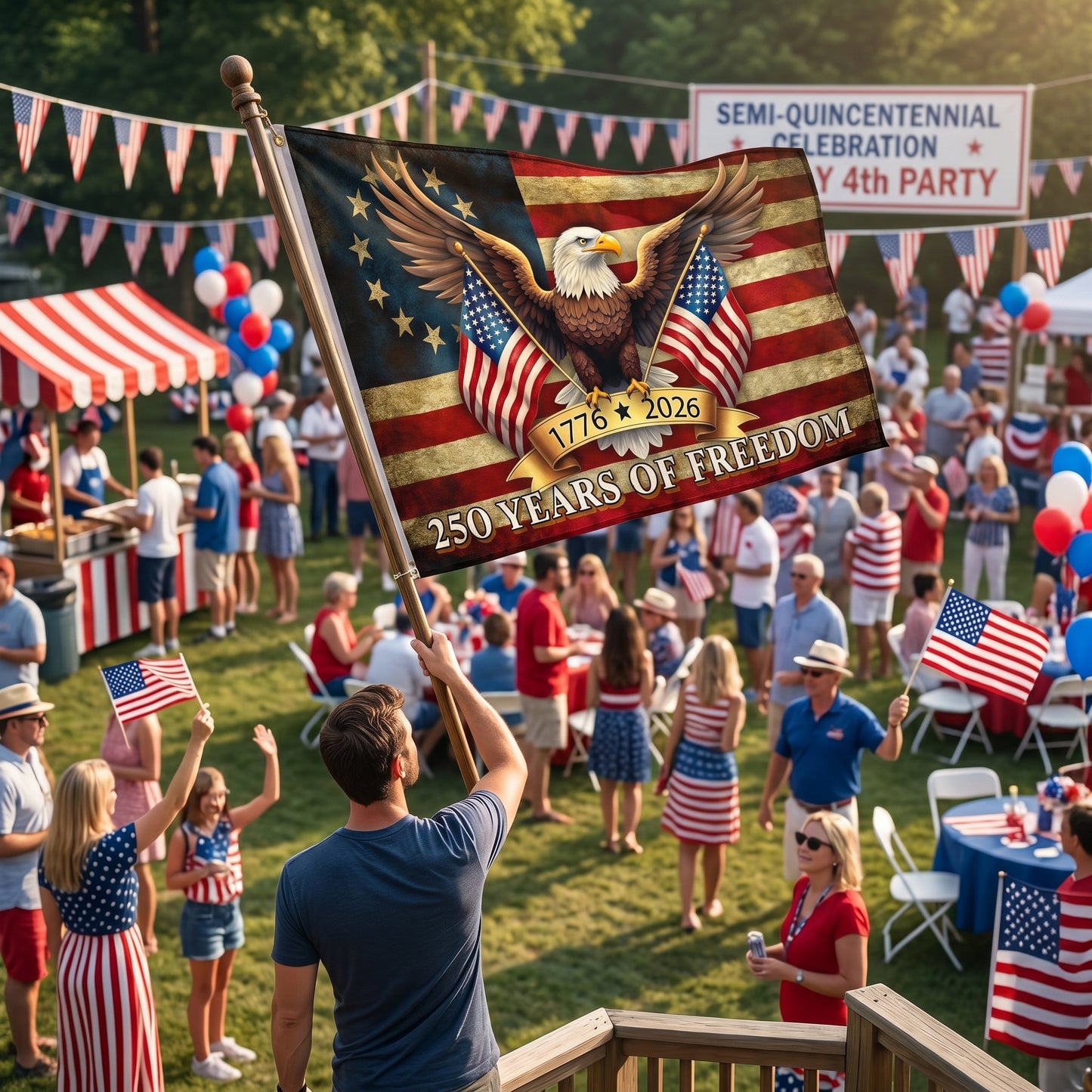 🇺🇸 1776–2026 Patriotic Freedom Flag