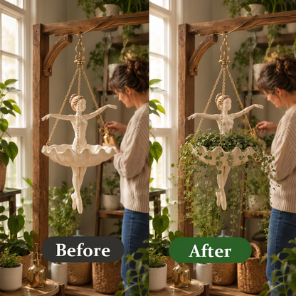 Elegant Ballerina Hanging Planter