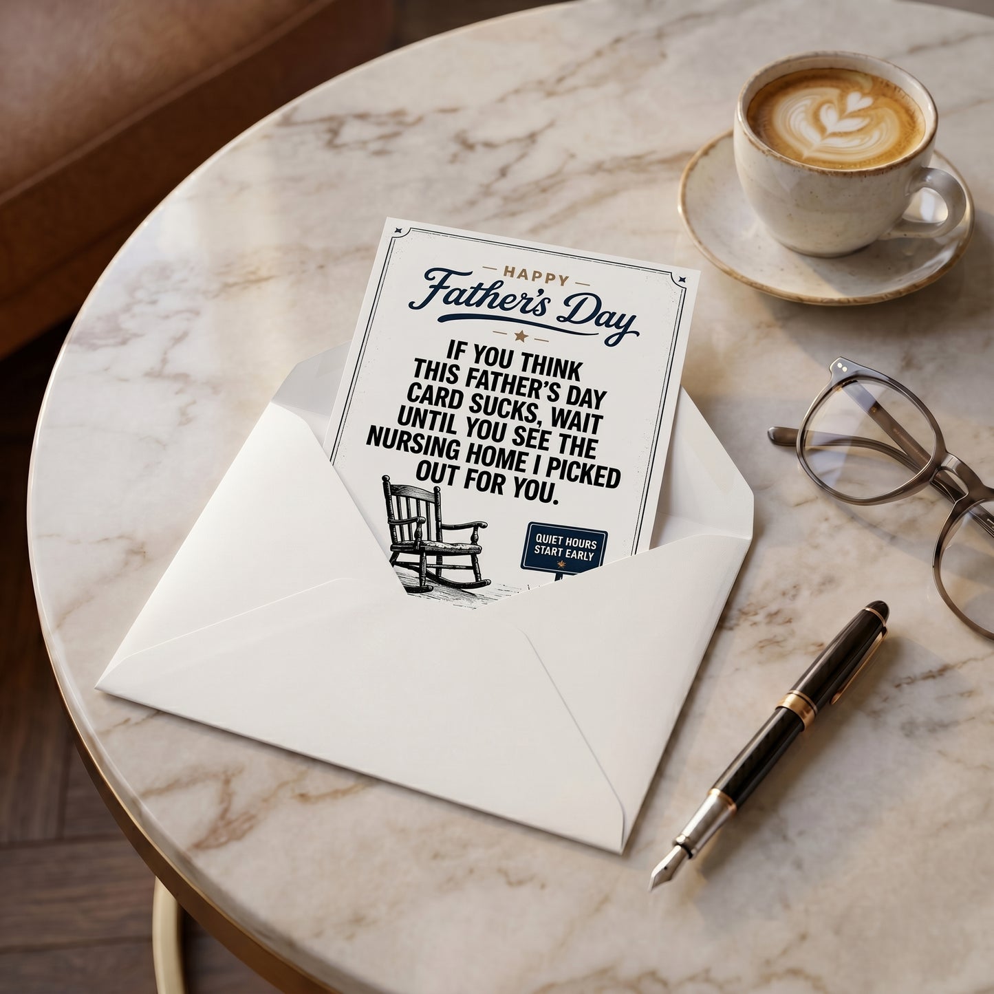 🔥Funny & Heartfelt Father’s Day Card for Dad✉Ready-to-Gift Humorous Greeting Card with Envelope