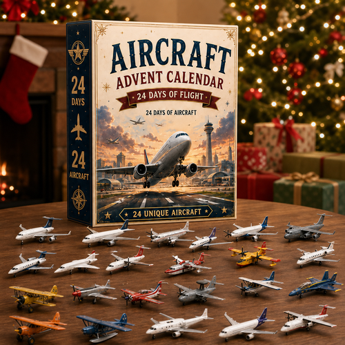 ⏳ Last Day 50% OFF – ✈️ Aircraft Advent Calendar 2026 | 24 Days of Flight with 24 Unique Miniature Airplanes, Jets & Aviation Collectibles 🎄🎁